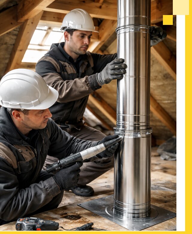 Монтаж дымоходов для каминов в Новом Уренгое с гарантией качества