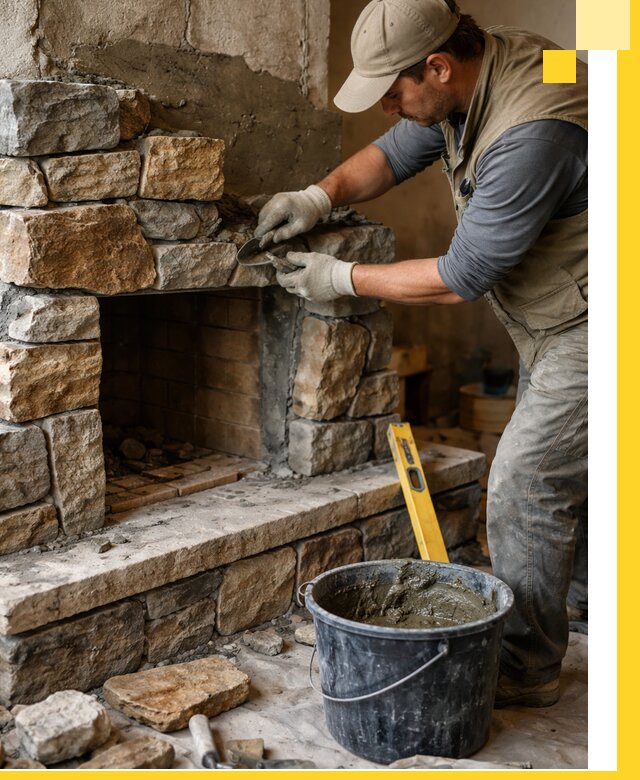 Изготовление и установка каменных каминов под ключ в Новом Уренгое