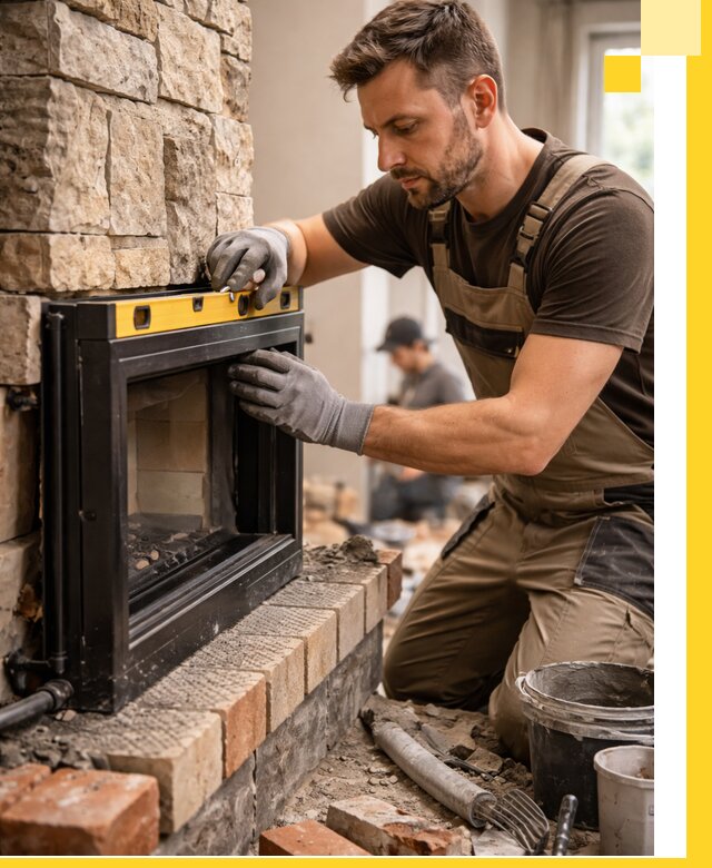 Дровяные камины под ключ в Новом Уренгое: монтаж, обустройство