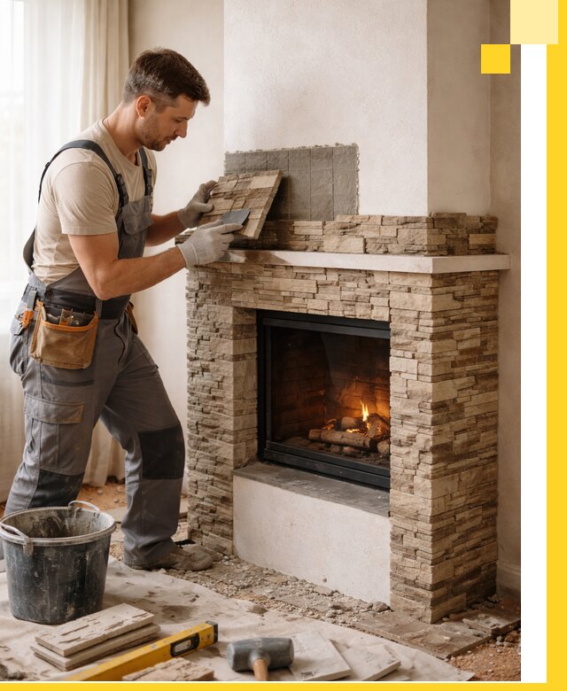 Изготовление и монтаж каминов для дома под ключ в Новом Уренгое