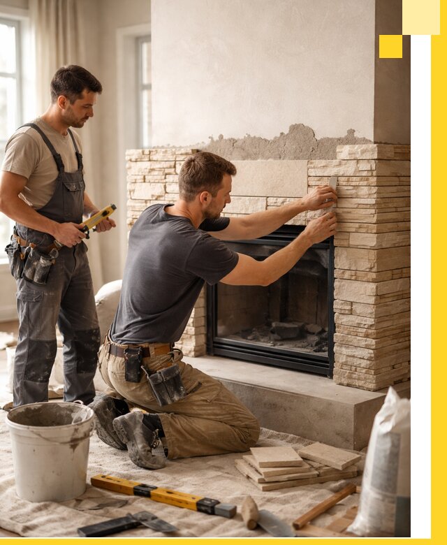 Установка и монтаж каминов для загородного дома в Новом Уренгое