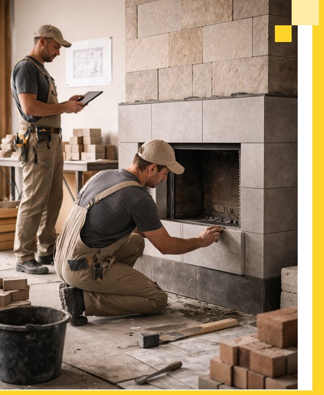 Индивидуальные проекты каминов и каминных систем в Новом Уренгое