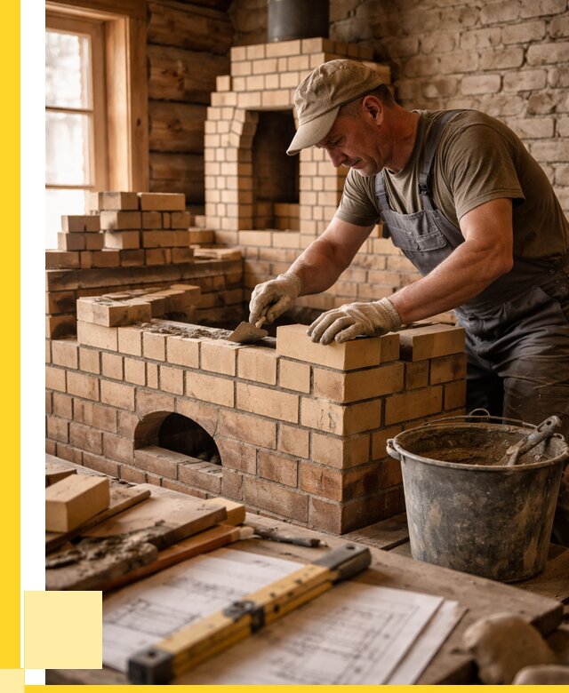 Кладка печей из кирпича в Новом Уренгое цены от 31194 р. - ЭриданНвг