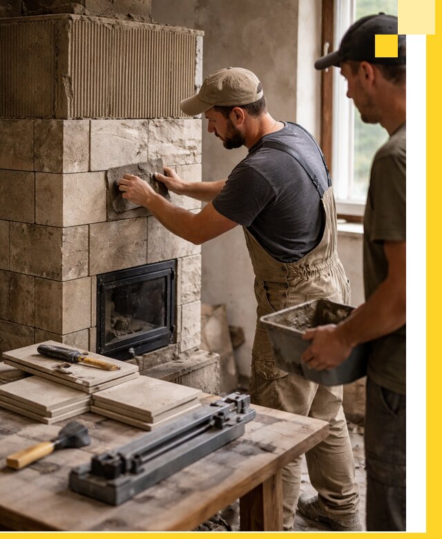 Профессиональная облицовка печей в Новом Уренгое: керамика и камень