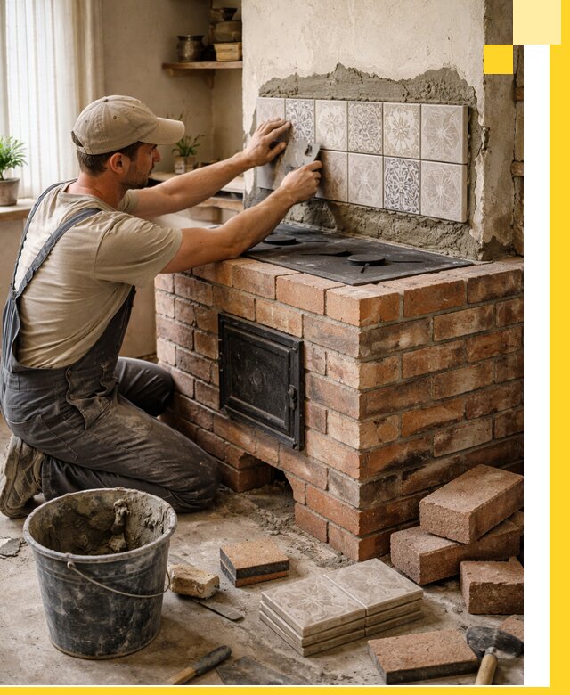 Печи с плитой на заказ монтаж гарантия и сервис в Новом Уренгое