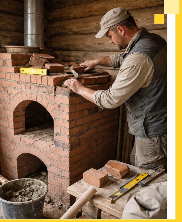 Изготовление и установка русских печей в Новом Уренгое под ключ