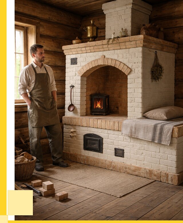 Русские печи с лежанкой под ключ в Новом Уренгое от 155970 р. ЭриданНвг