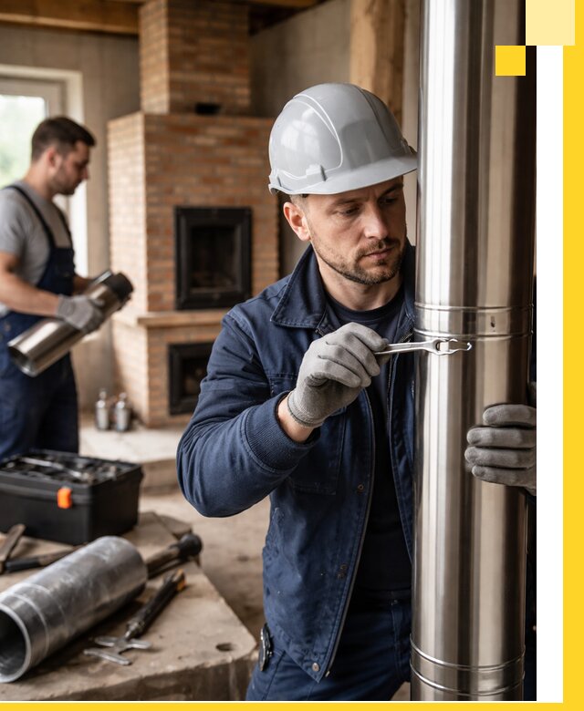 Профессиональный монтаж дымоходов для печей в Новом Уренгое