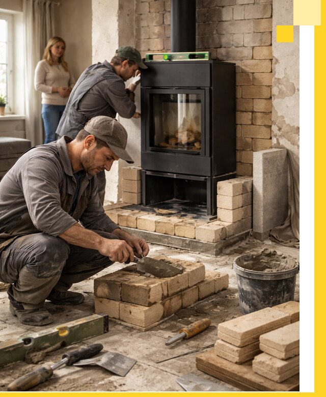 Печи и камины под ключ: проект, установка в Новом Уренгое