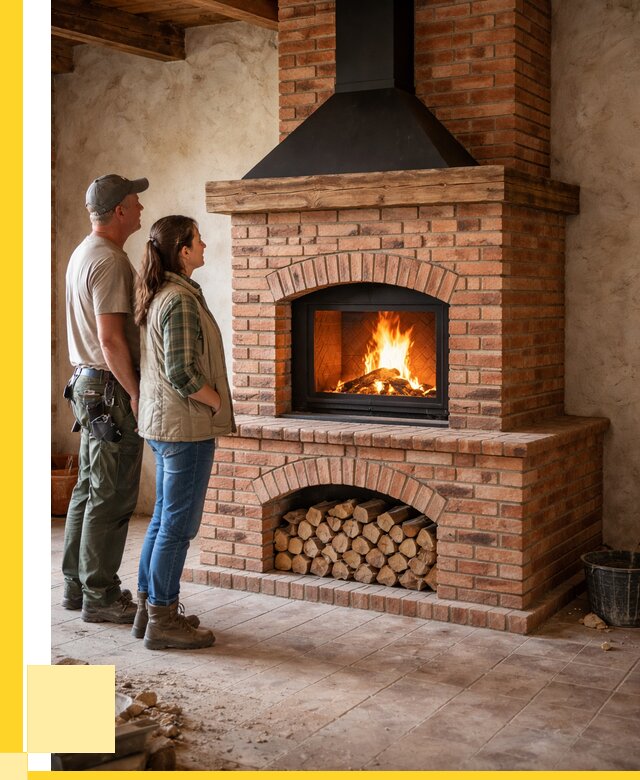 Печи камины из кирпича в Новом Уренгое от 124776 р. | ЭриданНвг