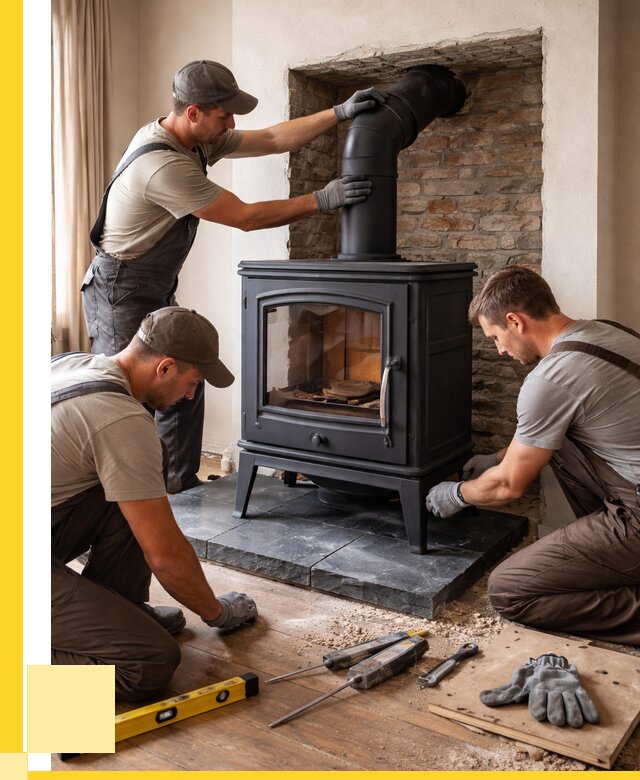 Монтаж печи камина в частном доме в Новом Уренгое от 25995 р. | ЭриданНвг