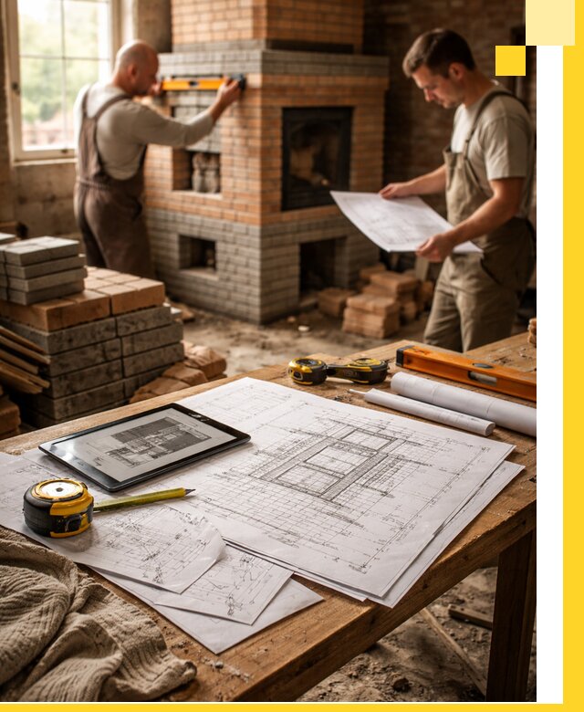 Проекты печей и каминов с индивидуальным дизайном в Новом Уренгое