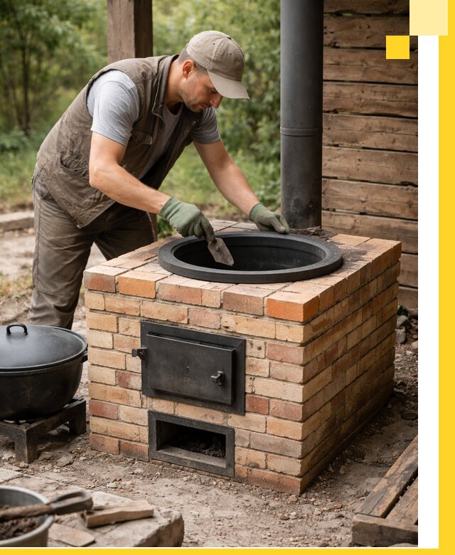 Изготовление и установка печей для казана в Новом Уренгое под ключ