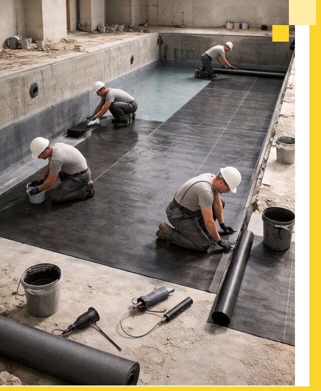 Профессиональная гидроизоляция бассейнов и чаш в Новом Уренгое под ключ