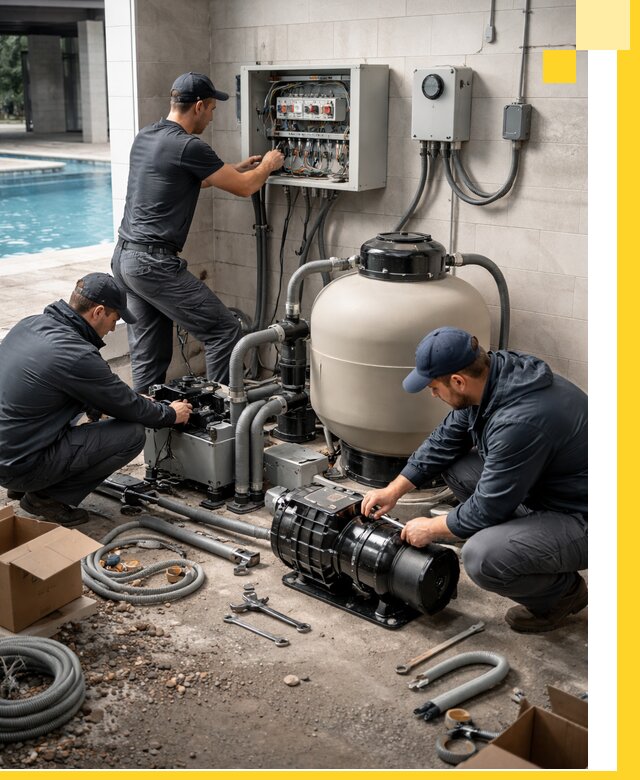 Профессиональный монтаж оборудования для бассейнов в Новом Уренгое