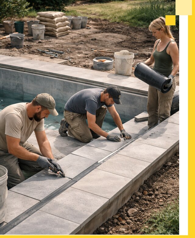 Строительство и монтаж уличных бассейнов под ключ в Новом Уренгое