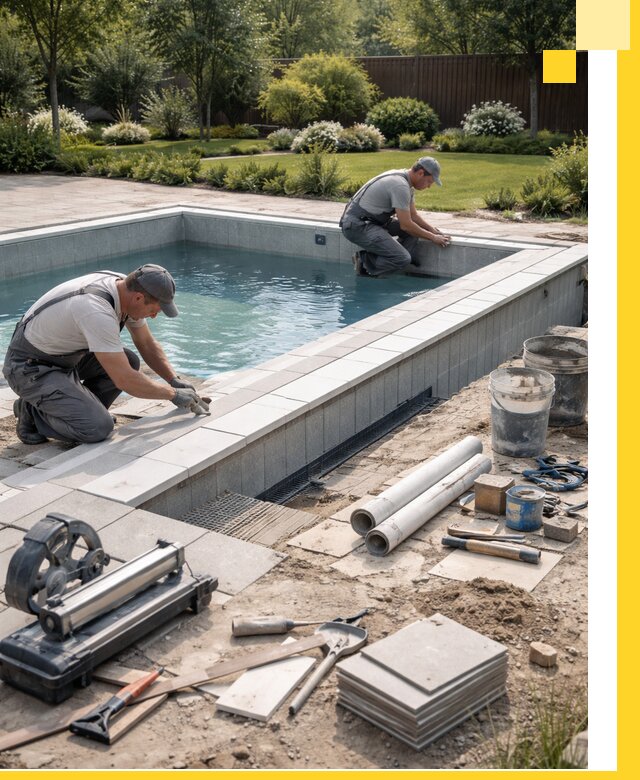 Строительство открытых бассейнов под ключ в Новом Уренгое профессионально