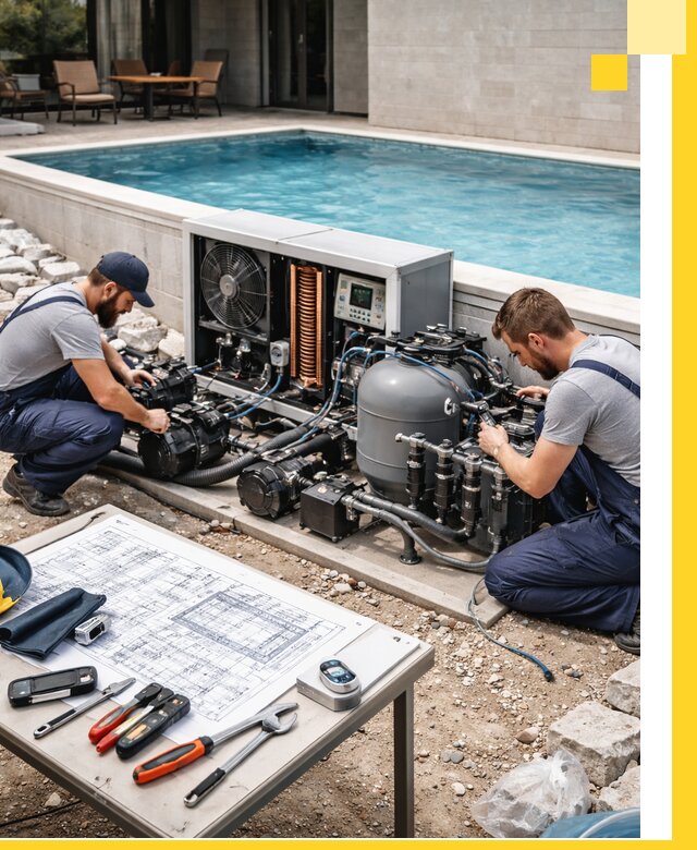 Проектирование и монтаж бассейнов с подогревом в Новом Уренгое