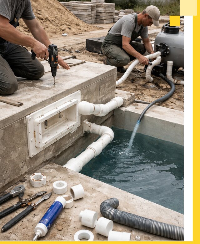 Строительство скиммерных бассейнов под ключ в Новом Уренгое