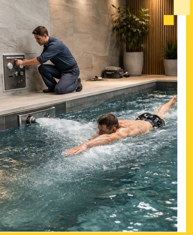 Проектирование и монтаж бассейнов с противотоком в Новом Уренгое