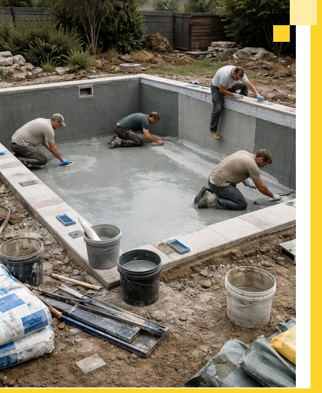 Изготовление и монтаж чаши бассейна под ключ в Новом Уренгое