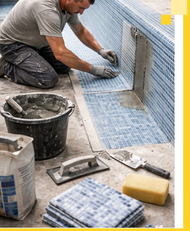 Укладка и ремонт мозаики для бассейнов под ключ в Новом Уренгое