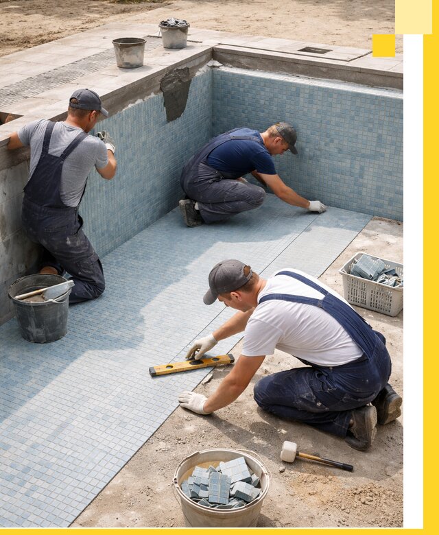 Укладка и установка плитки для бассейнов под ключ в Новом Уренгое