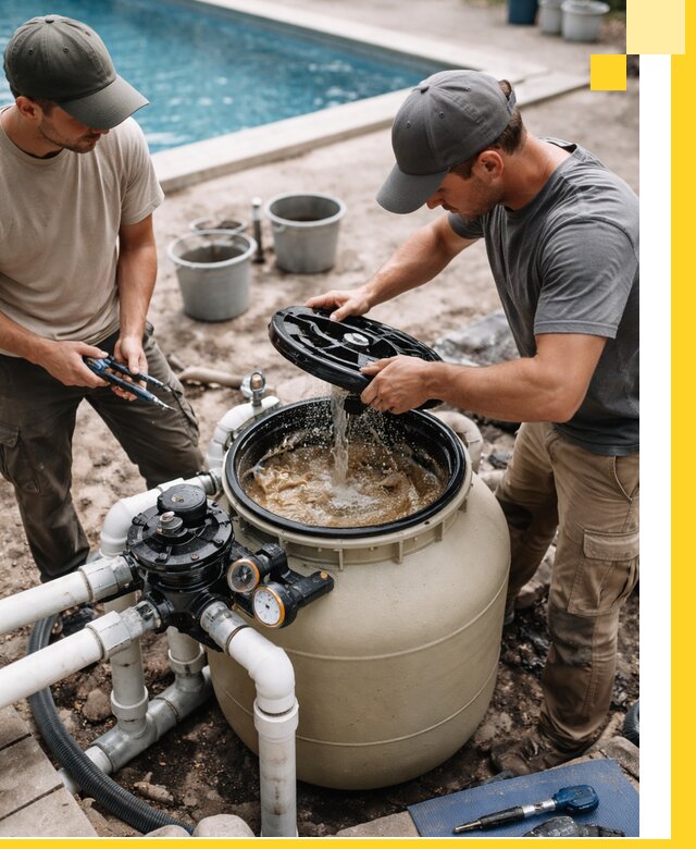 Установка и обслуживание песочных фильтров для бассейнов в Новом Уренгое