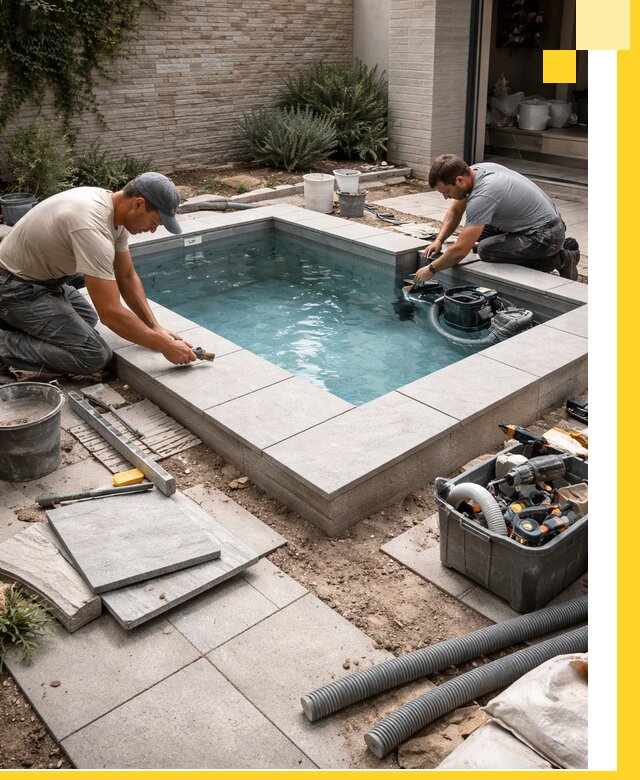 Мини бассейны под ключ в Новом Уренгое, дизайн и установка