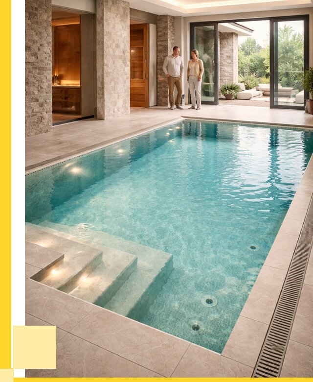 Бассейн во дворе в Новом Уренгое: проект, отделка от 1247760 р. | ЭриданНвг