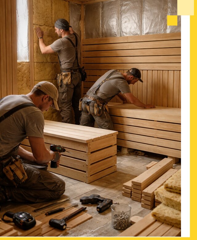 Профессиональное строительство саун под ключ в Новом Уренгое