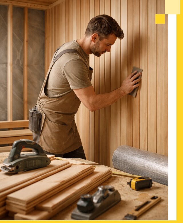 Профессиональная отделка саун и парных под ключ в Новом Уренгое