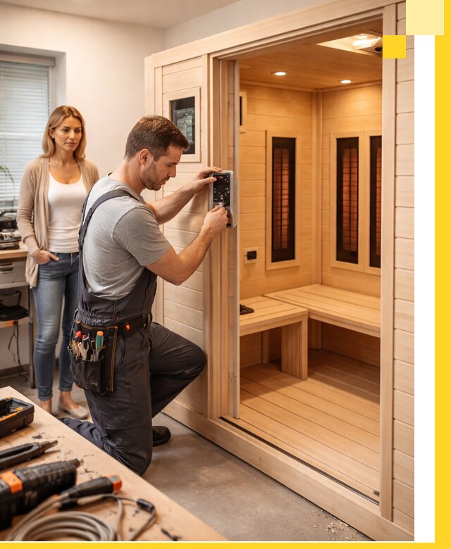 Инфракрасные сауны под ключ в Новом Уренгое продажа и установка