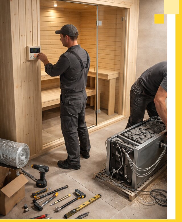 Поставка, установка и монтаж электрических саун в Новом Уренгое