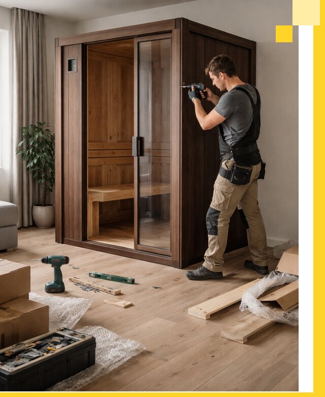 Установка и производство мини саун под ключ в Новом Уренгое