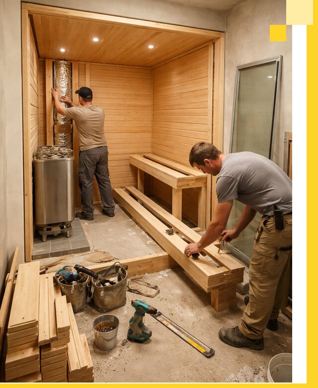 Проектирование и установка домашних саун под ключ в Новом Уренгое