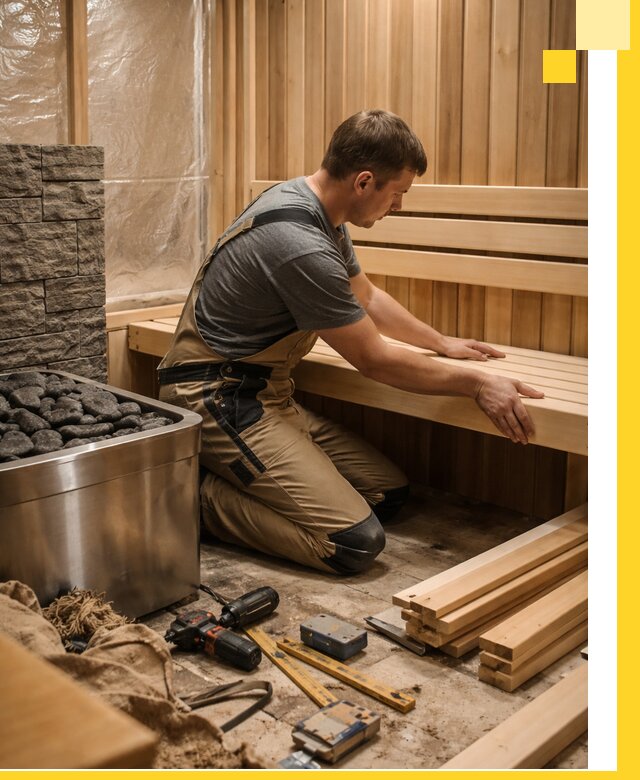 Сауны для дома под ключ с проектированием и монтажом в Новом Уренгое