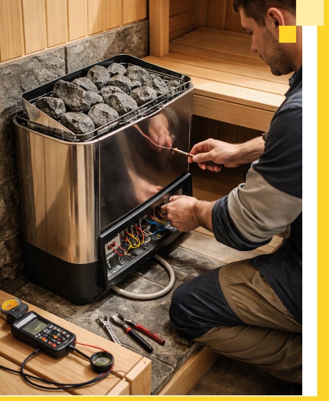 Продажа и установка электрокаменок для саун в Новом Уренгое