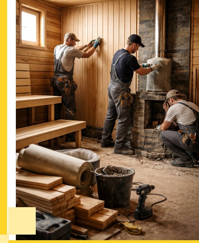 Ремонт бань под ключ в Новом Уренгое от 46791 р. | ЭриданНвг