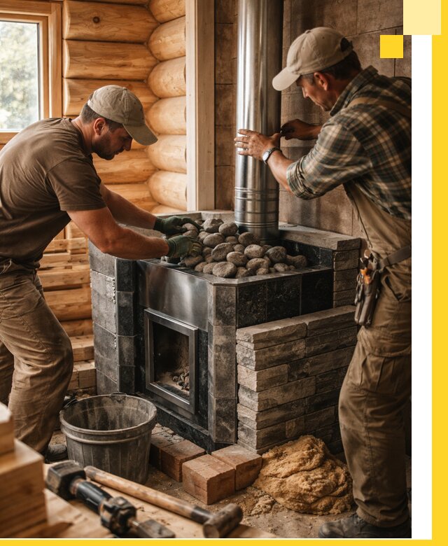 Строительство и отделка русских бань под ключ в Новом Уренгое