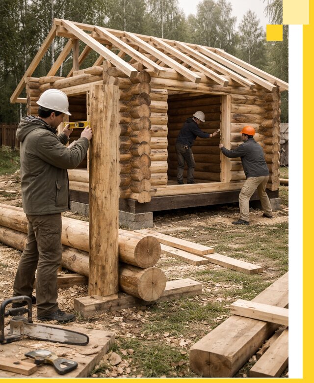 Строительство бань для дачи под ключ в Новом Уренгое с доставкой и монтажом