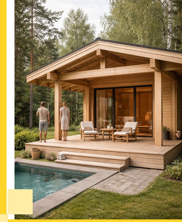 Бани с террасой под ключ в Новом Уренгое от 623880 р. | ЭриданНвг