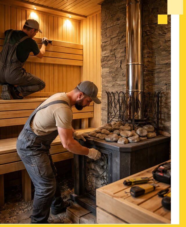 Комплексный дизайн бань, саун и зон отдыха в Новом Уренгое