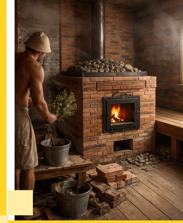 Кирпичные банные печи в Новом Уренгое от 93582 р. | ЭриданНвг