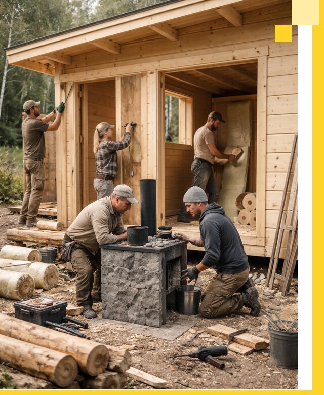 Купить баню под ключ в Новом Уренгое строительство монтаж отделка