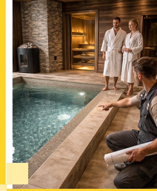 Проект бани с бассейном под ключ в Новом Уренгое от 67587 р. | ЭриданНвг