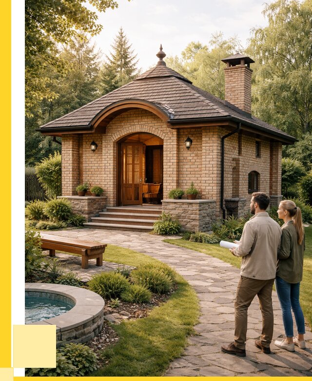 Проект кирпичной бани в Новом Уренгое от 31194 р. | ЭриданНвг