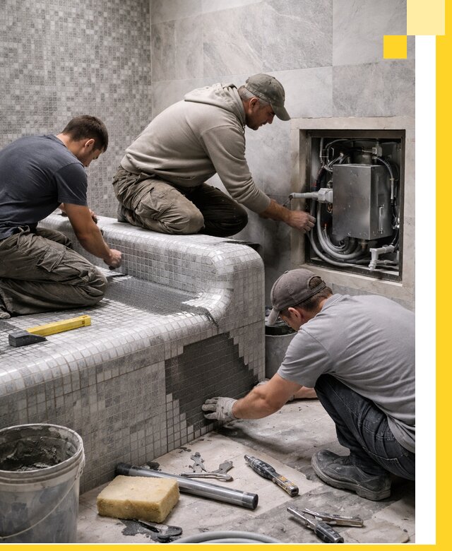 Проекты хамамов под ключ в Новом Уренгое и дизайн и строительство