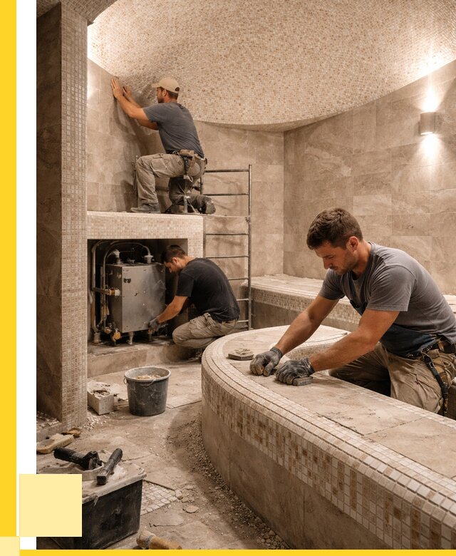 Монтаж хамамов под ключ в Новом Уренгое от 259950 р. ЭриданНвг