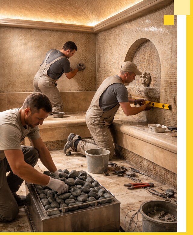 Проектирование и строительство хамама и сауны в Новом Уренгое